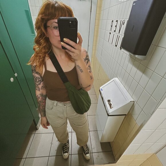 Afends Paradise Moss Organic Corduroy Carpenter Pants – Dark Ecru, Size 26 - Picture 14 of 14